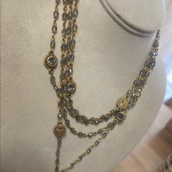 Magdalena Rosary Elegant Gold Multi-Layer Necklace - Picture 6 of 8